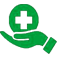 Medical service icon in disability